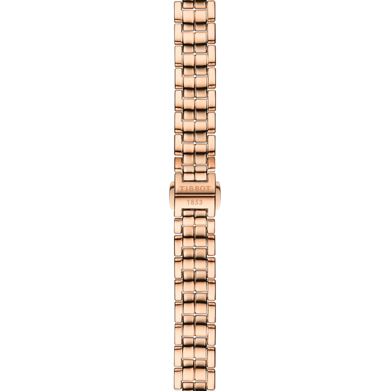 Bracelet detail of the Tissot Flamingo 30mm T094.210.33.116.02