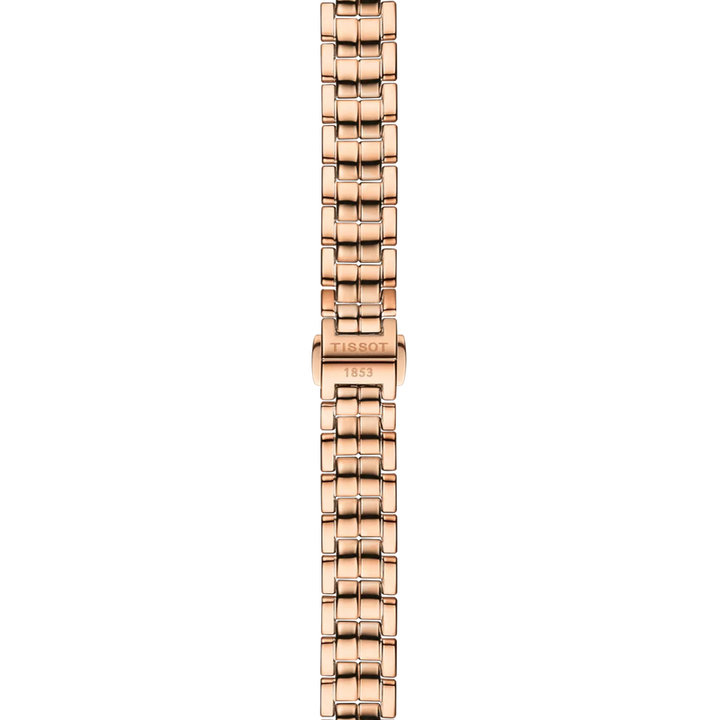 Bracelet detail of the Tissot Flamingo 30mm T094.210.33.116.02