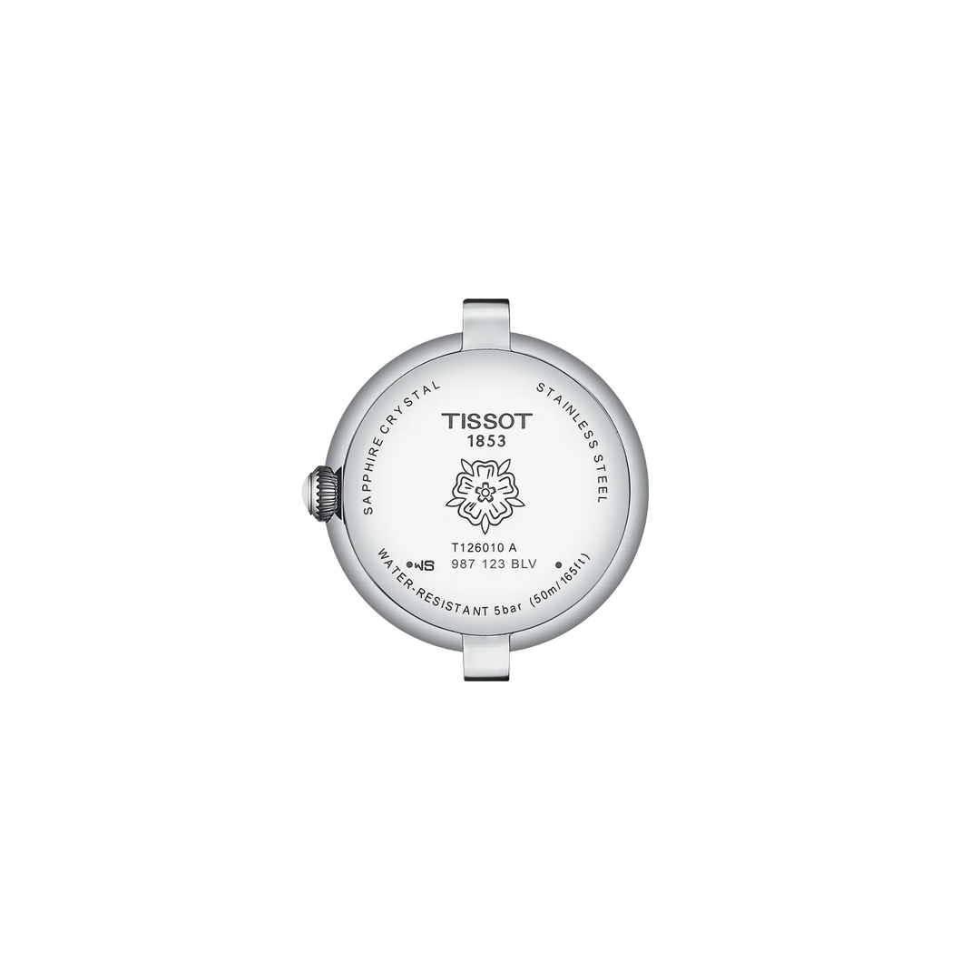 Back view of the watch case Tissot Bellissima 26mm, reference T126.010.11.013.00