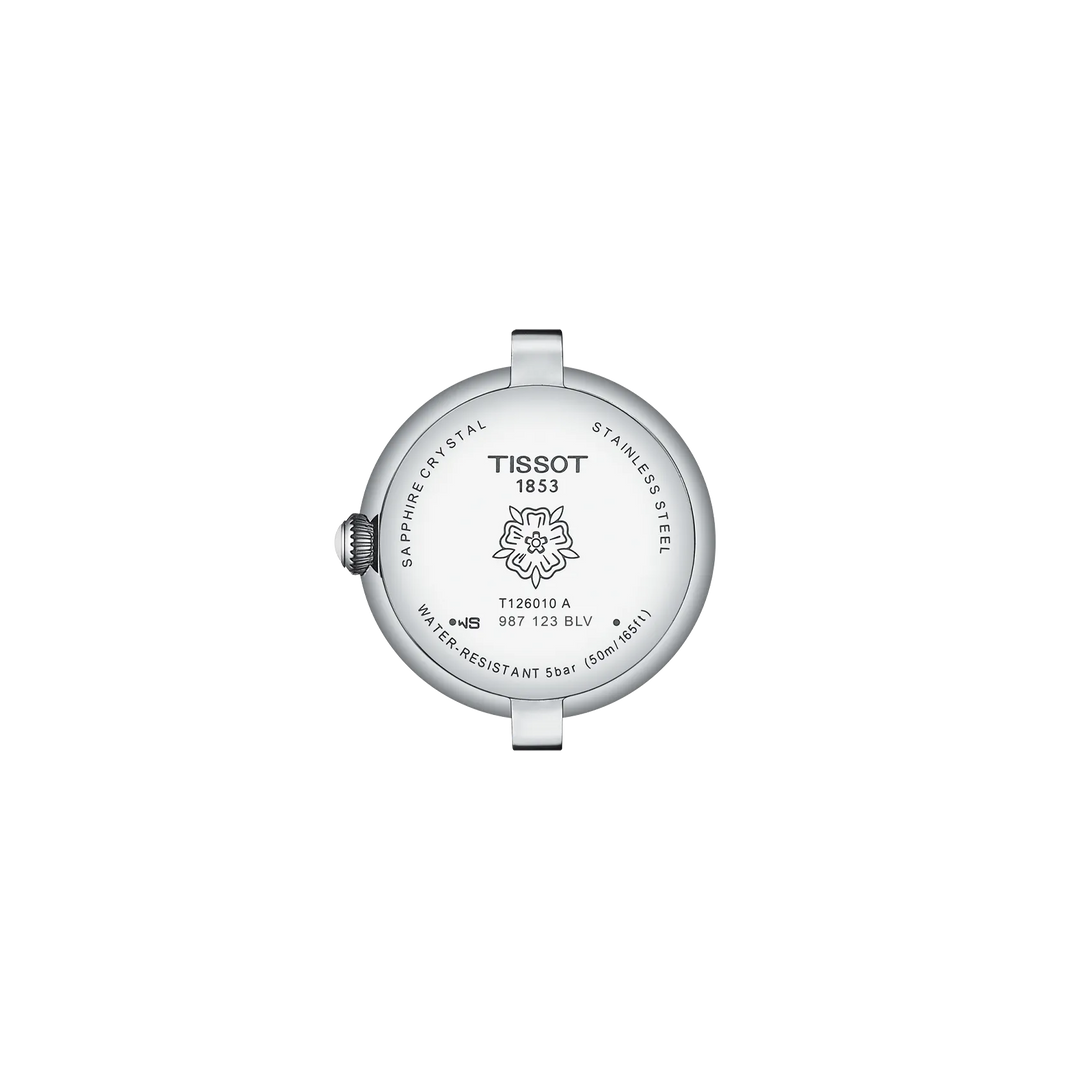 Back view of the watch case Tissot Bellissima 26mm, reference T126.010.11.133.00