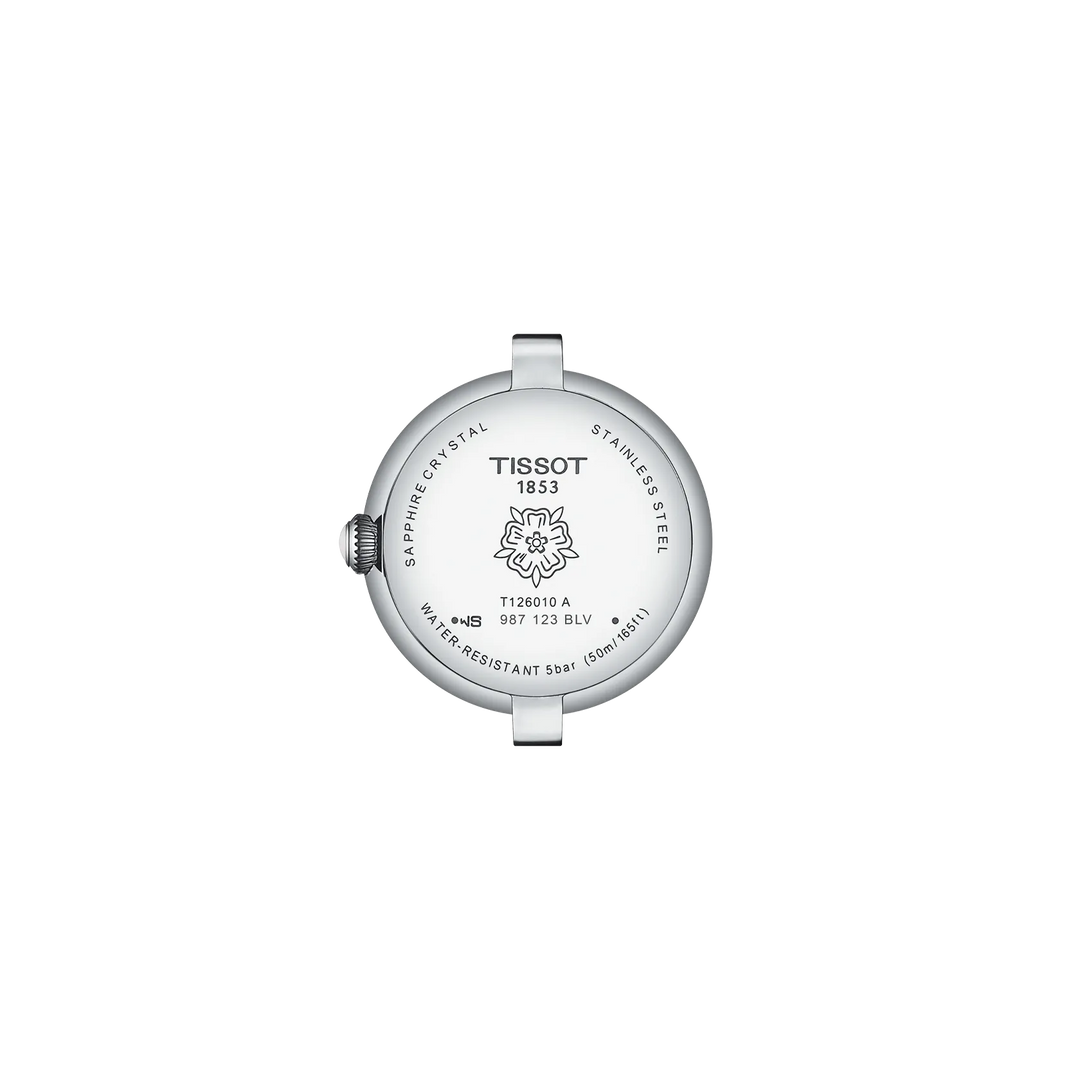 Back view of the watch case Tissot Bellissima 26mm, reference T126.010.16.113.02