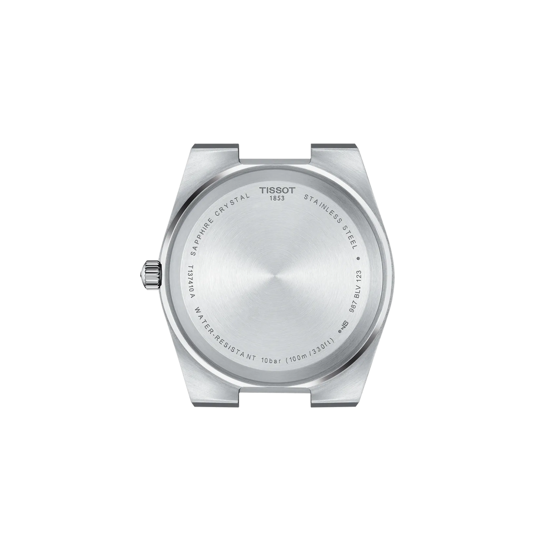 Back view of the watch case Tissot PRX 40mm, reference T137.410.11.051.00