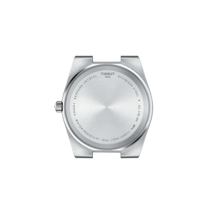 Back view of the watch case Tissot PRX 40mm, reference T137.410.11.051.00