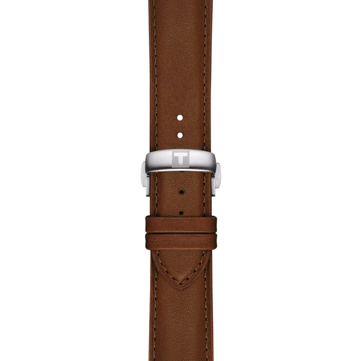 Strap zoom of the watch Tissot Chemin des Tourelles 42mm, reference T139.407.16.041.00