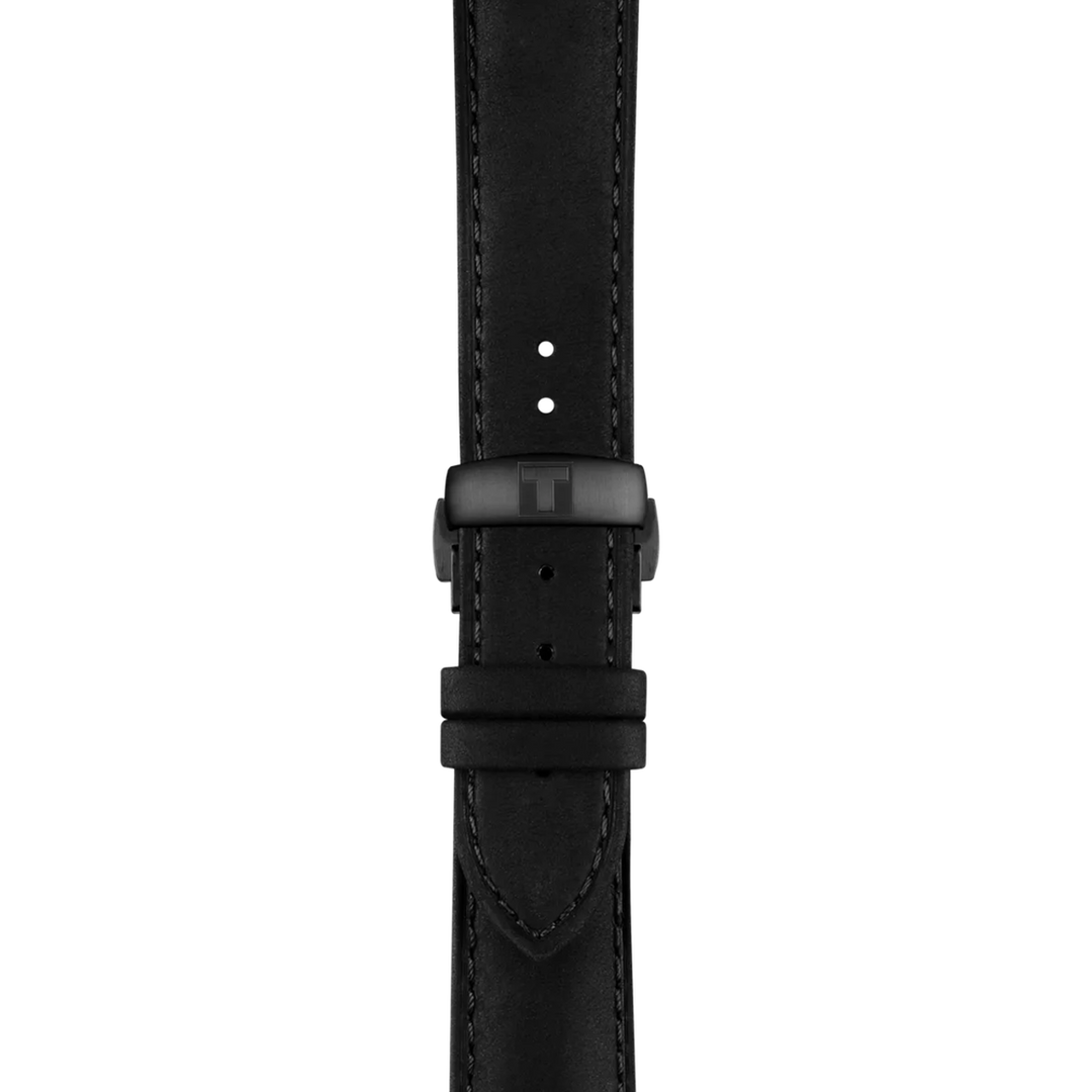 Strap zoom of the watch Tissot Chemin Des Tourelles Skeleton 39mm, reference T139.836.36.441.00