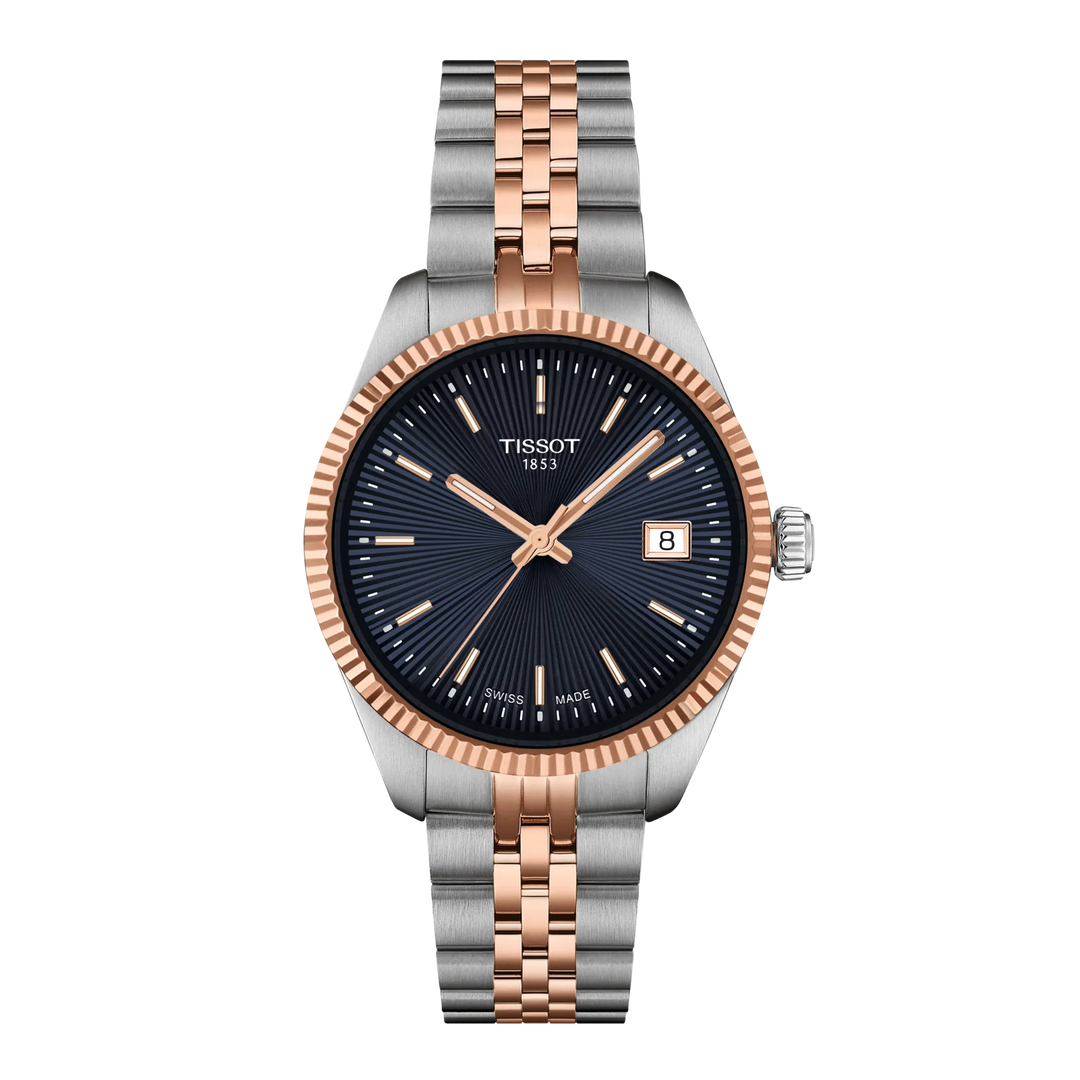 Tissot Ballade 34mm Two-Tone Blue Dial T156.210.22.041.00 – front view
