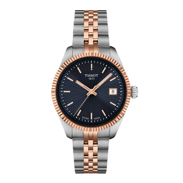Tissot Ballade 34mm Two-Tone Blue Dial T156.210.22.041.00 – front view