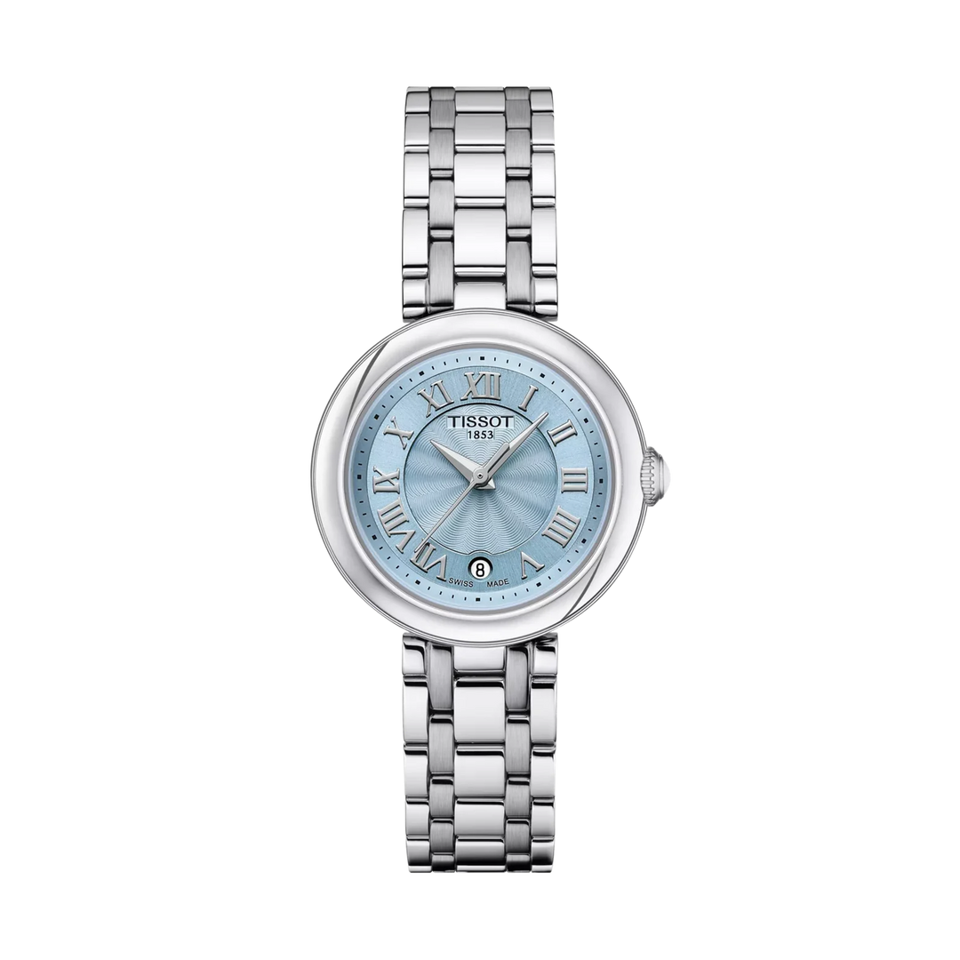 Tissot Bellissima 26mm Quartz Blue Mother-Of-Pearl Dial Watch T126.010.11.133.00 – front view