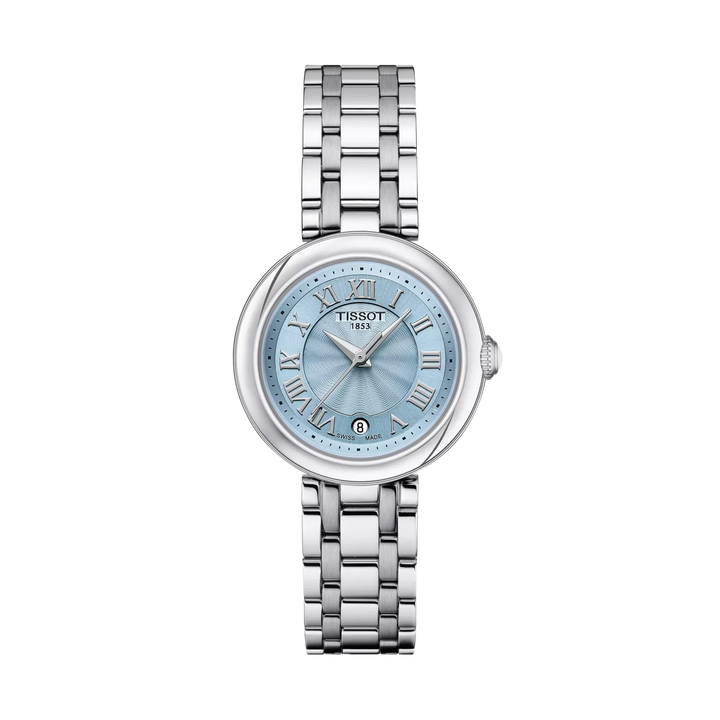 Tissot Bellissima 26mm Quartz Blue Mother-Of-Pearl Dial Watch T126.010.11.133.00 – front view