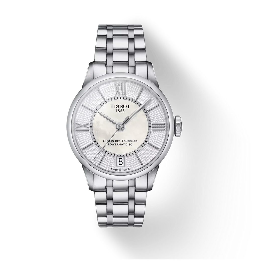 Tissot Chemin des Tourelles Powermatic 80 32 mm Lady T099.207.11.118.00 – front view