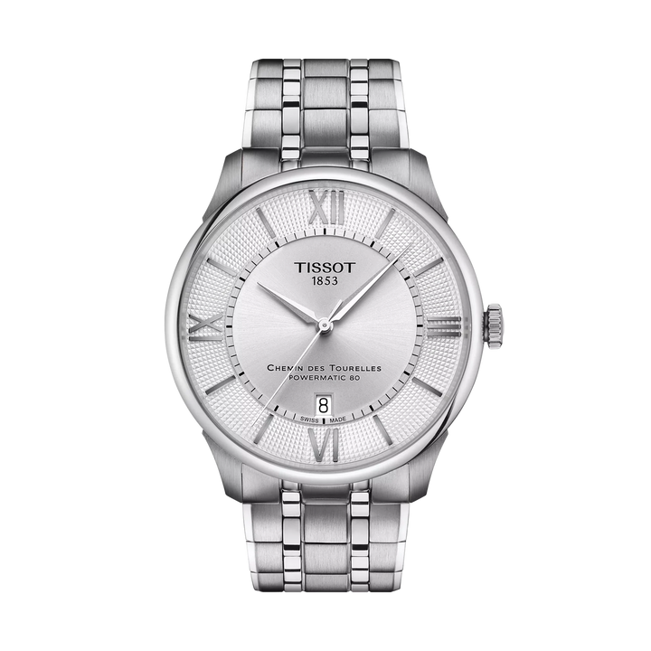 Tissot Chemin Des Tourelles 42mm Automatic Silver Dial Watch T139.407.11.038.00 – front view