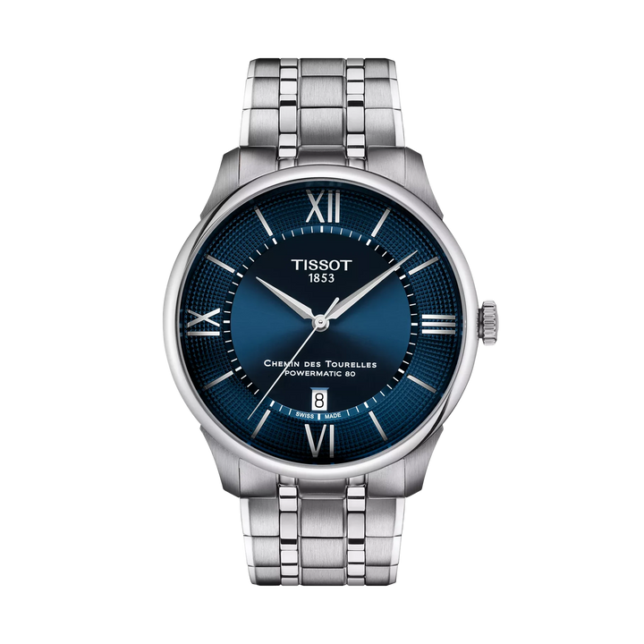 Tissot Chemin Des Tourelles 42mm Automatic Blue Dial Watch T139.407.11.048.00 – front view
