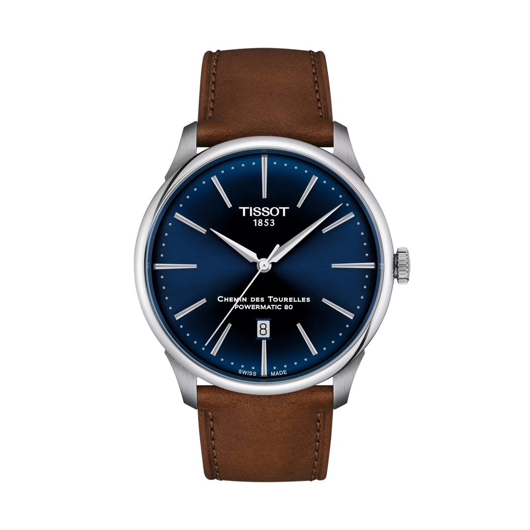 Tissot Chemin des Tourelles 42mm Automatic Blue Dial Watch T139.407.16.041.00 – front view