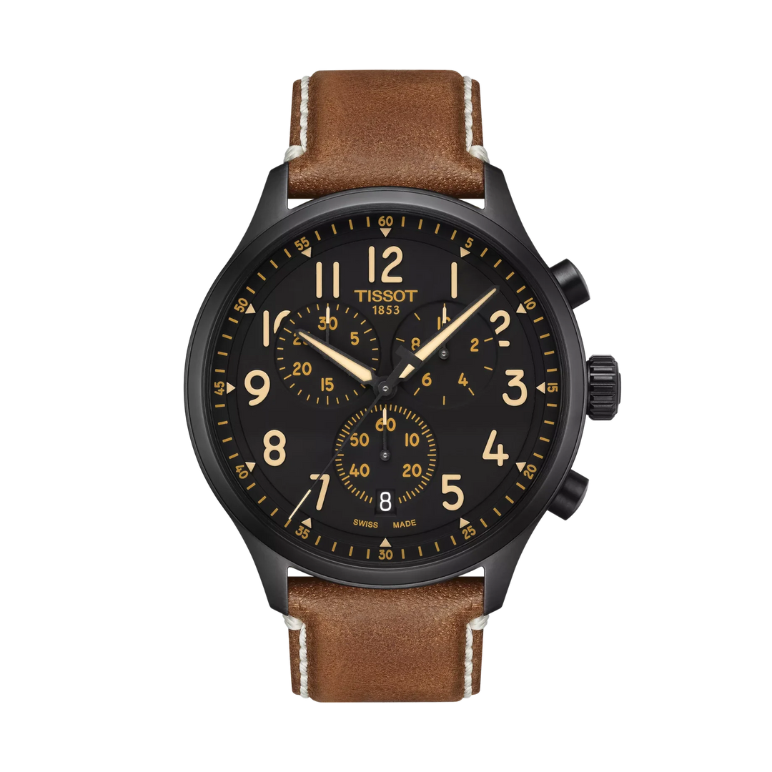 Tissot Chrono XL 45mm Quartz Black Dial Watch T116.617.36.052.03 – front view