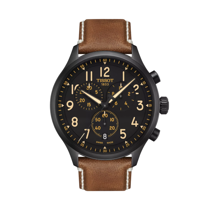Tissot Chrono XL 45mm Quartz Black Dial Watch T116.617.36.052.03 – front view