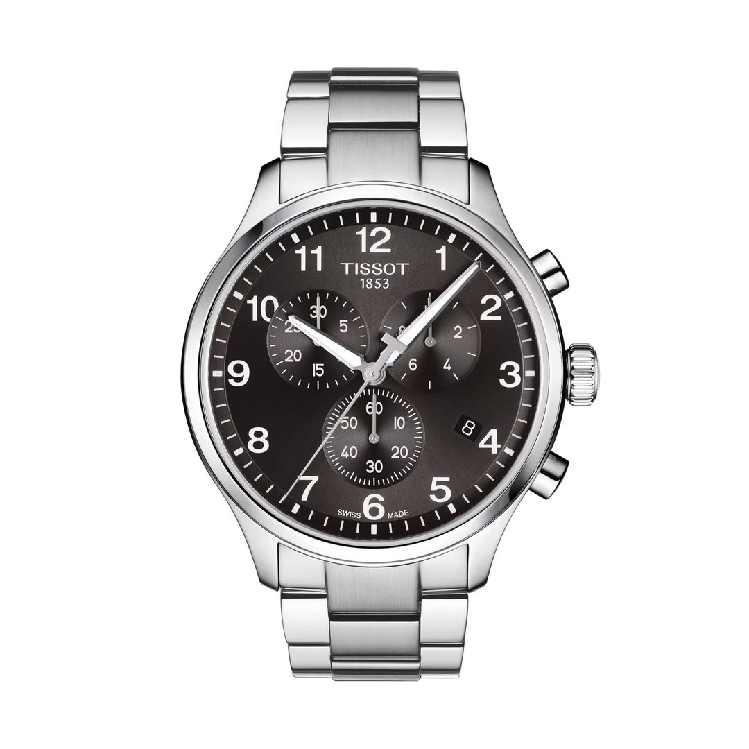 Tissot Chrono XL Classic Quartz Black Dial Watch T116.617.11.057.01 – front view