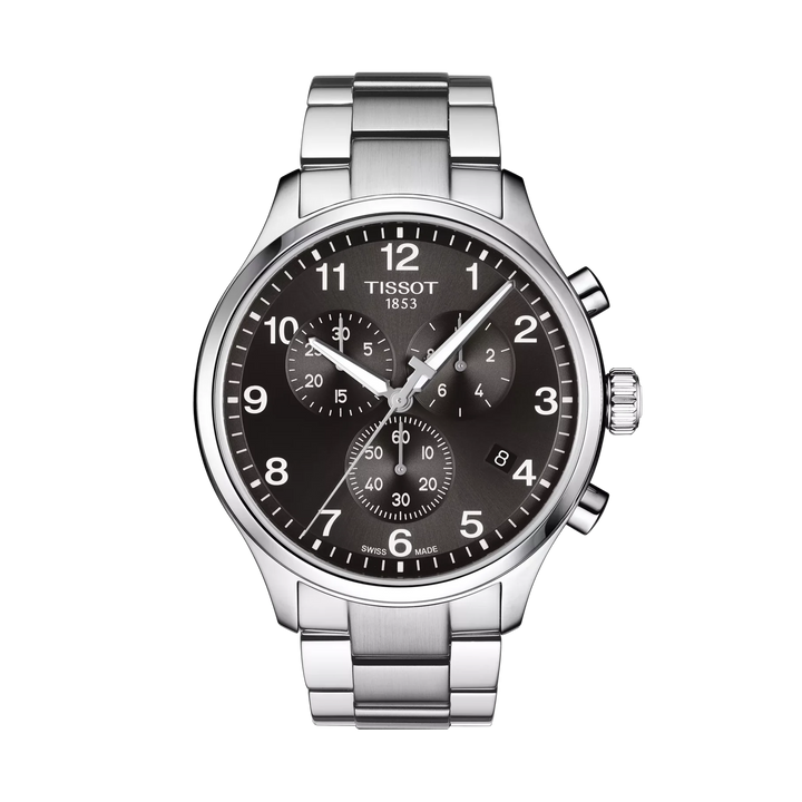 Tissot Chrono XL Classic Quartz Black Dial Watch T116.617.11.057.01 – front view