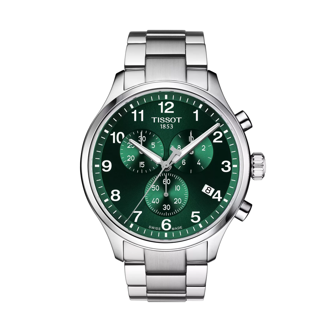 Tissot Chrono XL Classic Quartz Green Dial Watch T116.617.11.092.00 – front view