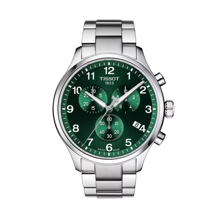 Tissot Chrono XL Classic Quartz Green Dial Watch T116.617.11.092.00 – front view