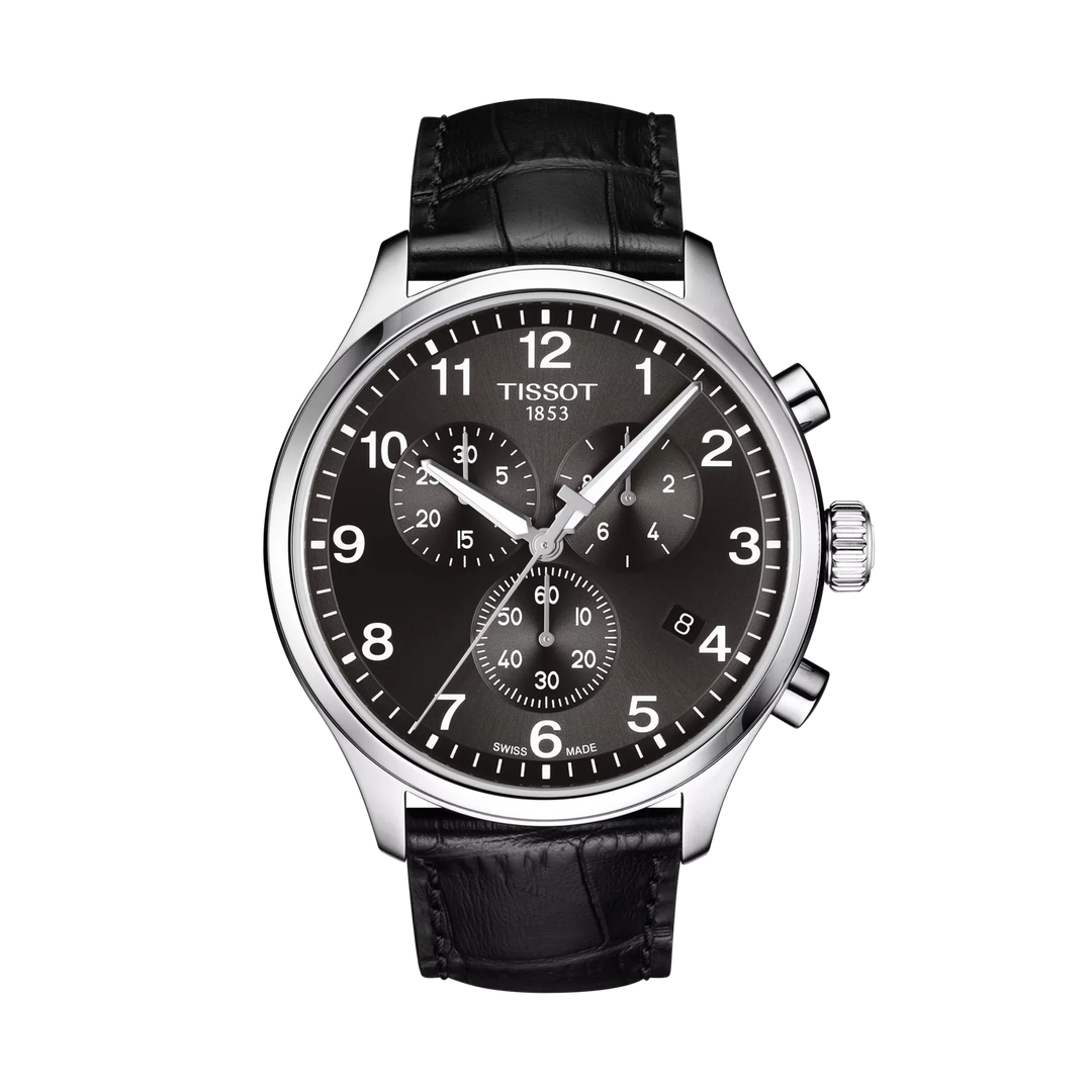 Tissot Chrono XL Classic 45mm Quartz Black Dial Watch T116.617.16.057.00 – front view