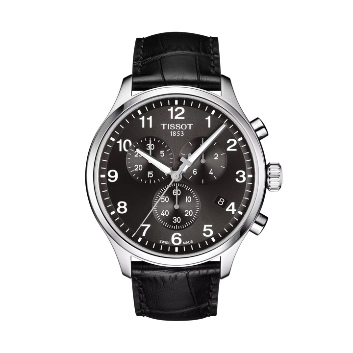 Tissot Chrono XL Classic 45mm Quartz Black Dial Watch T116.617.16.057.00 – front view