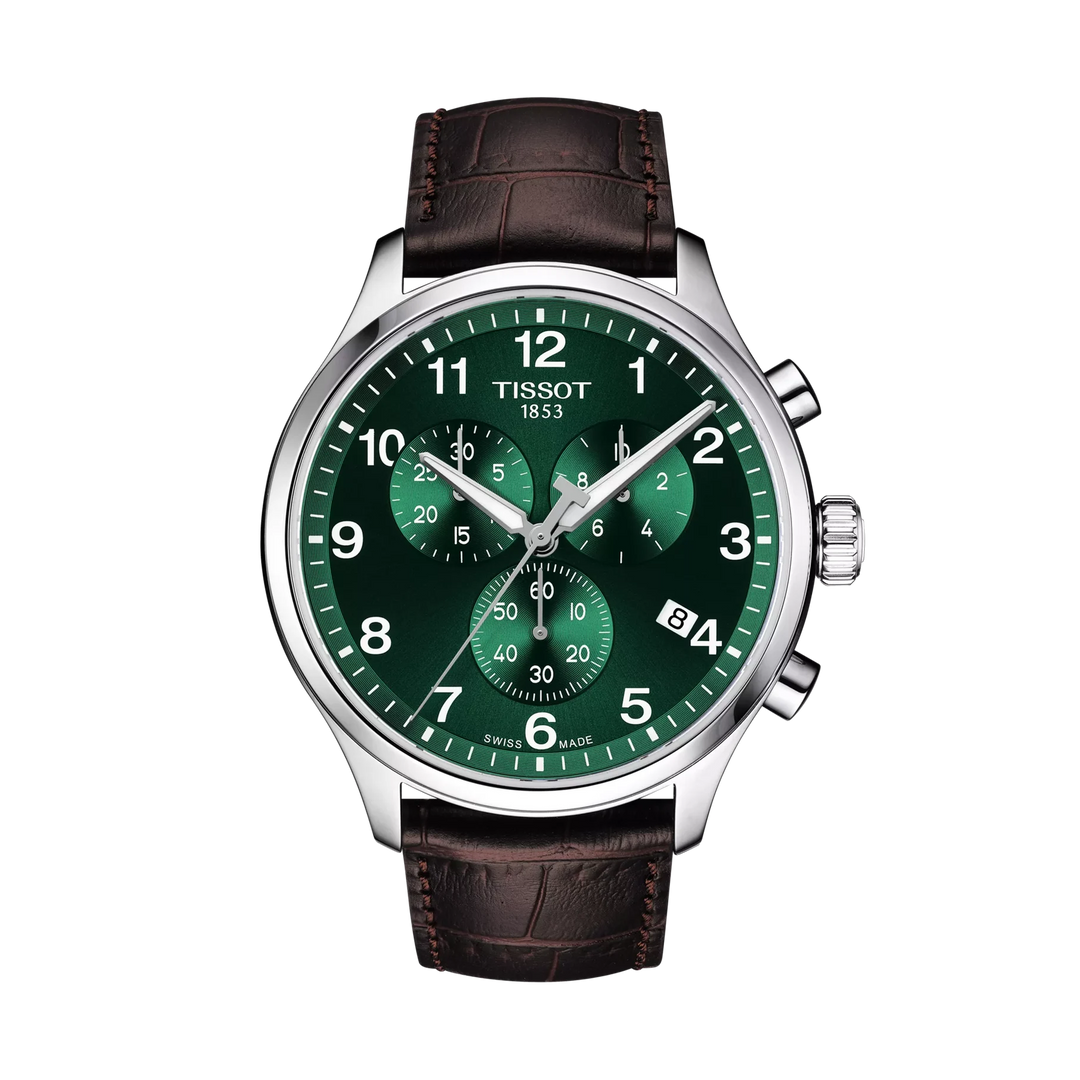 Tissot Chrono XL Classic 45mm Quartz Green Dial Watch T116.617.16.092.00 – front view