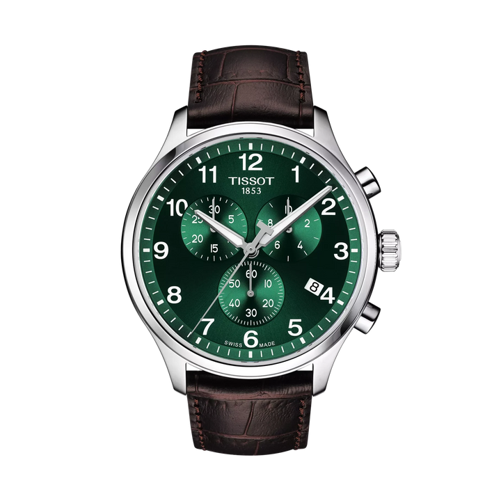 Tissot Chrono XL Classic 45mm Quartz Green Dial Watch T116.617.16.092.00 – front view