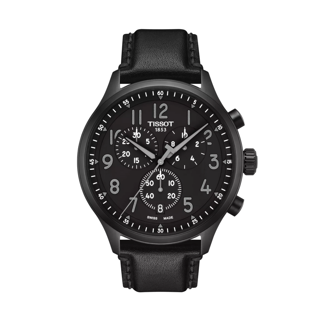 Tissot Chrono XL Vintage 45mm Quartz Black Dial Watch T116.617.36.052.00 – front view