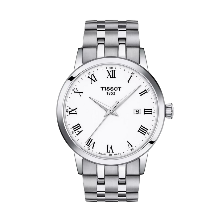 Tissot Classic Dream 42mm Quartz White Dial Watch T129.410.11.013.00 – front view