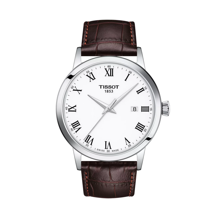 Tissot Classic Dream 42mm Quartz White Dial Watch T129.410.16.013.00 – front view