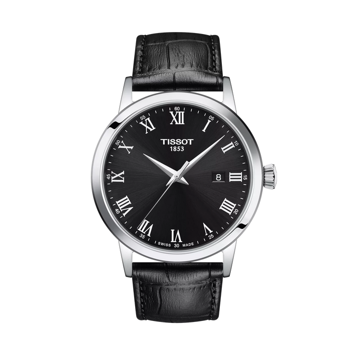 Tissot Classic Dream 42mm Quartz Black Dial Watch T129.410.16.053.00 – front view
