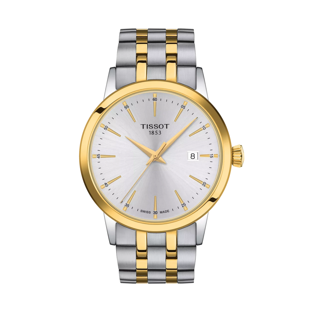 Tissot Classic Dream 42mm Quartz Silver Dial Watch T129.410.22.031.00 – front view