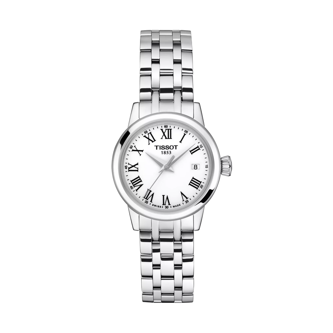 Tissot Classic Dream 28mm Quartz White Dial Watch T129.210.11.013.00 – front view