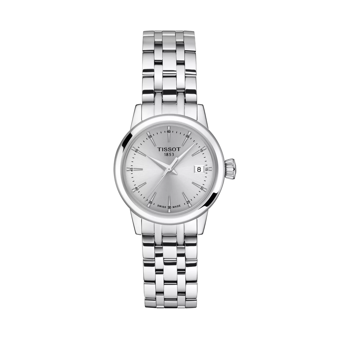 Tissot Classic Dream 28mm Quartz Silver Dial Watch T129.210.11.031.00 – front view
