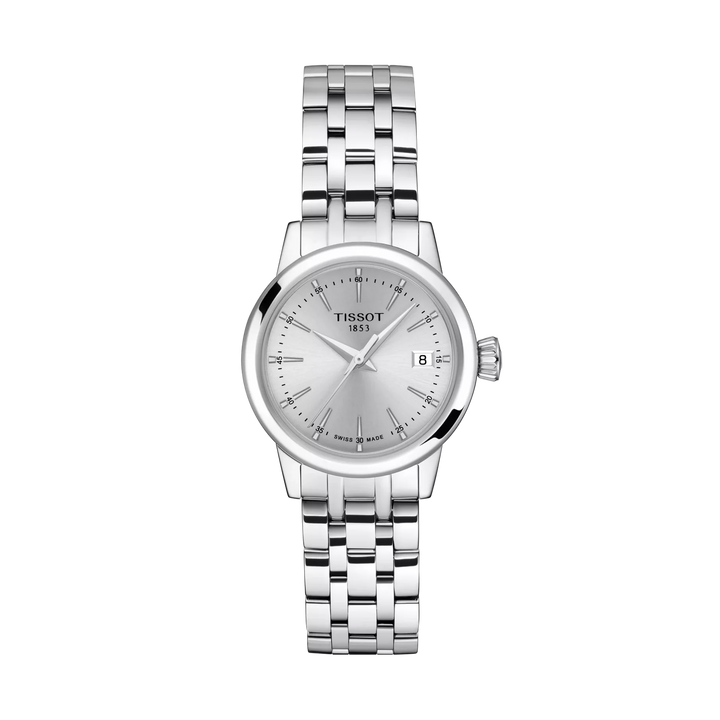 Tissot Classic Dream 28mm Quartz Silver Dial Watch T129.210.11.031.00 – front view