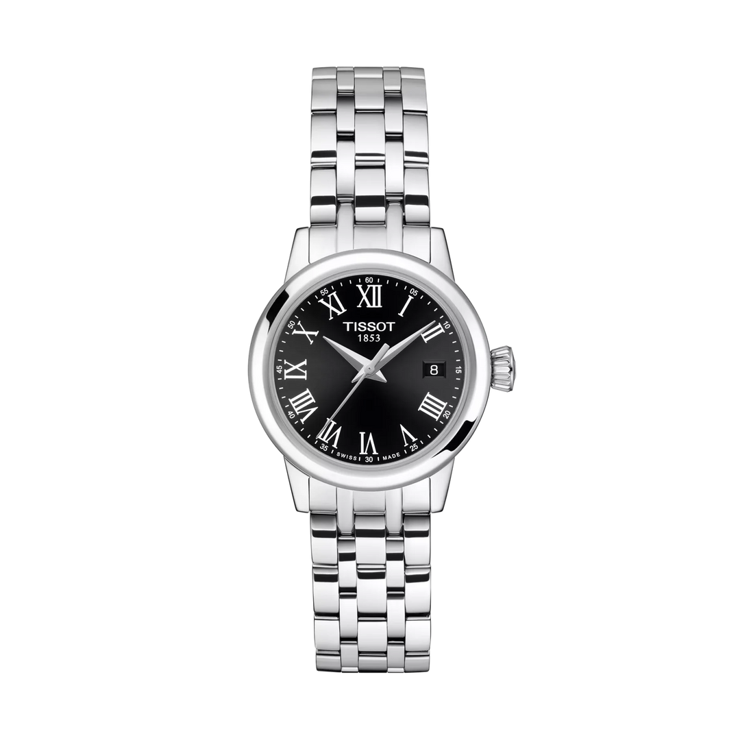 Tissot Classic Dream 28mm Quartz Black Dial Watch T129.210.11.053.00 – front view