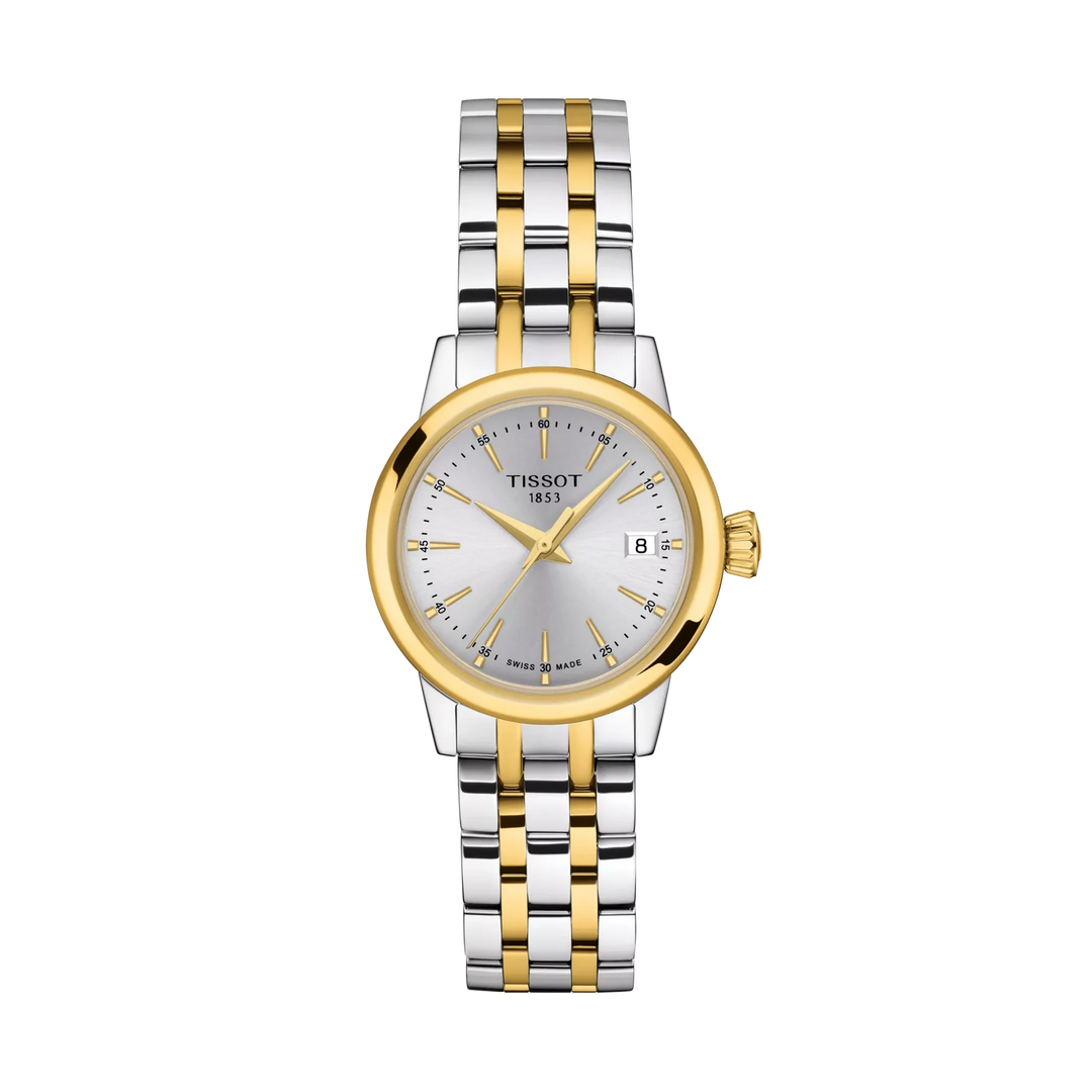 Tissot Classic Dream 28mm Quartz Silver Dial Watch T129.210.22.031.00 – front view