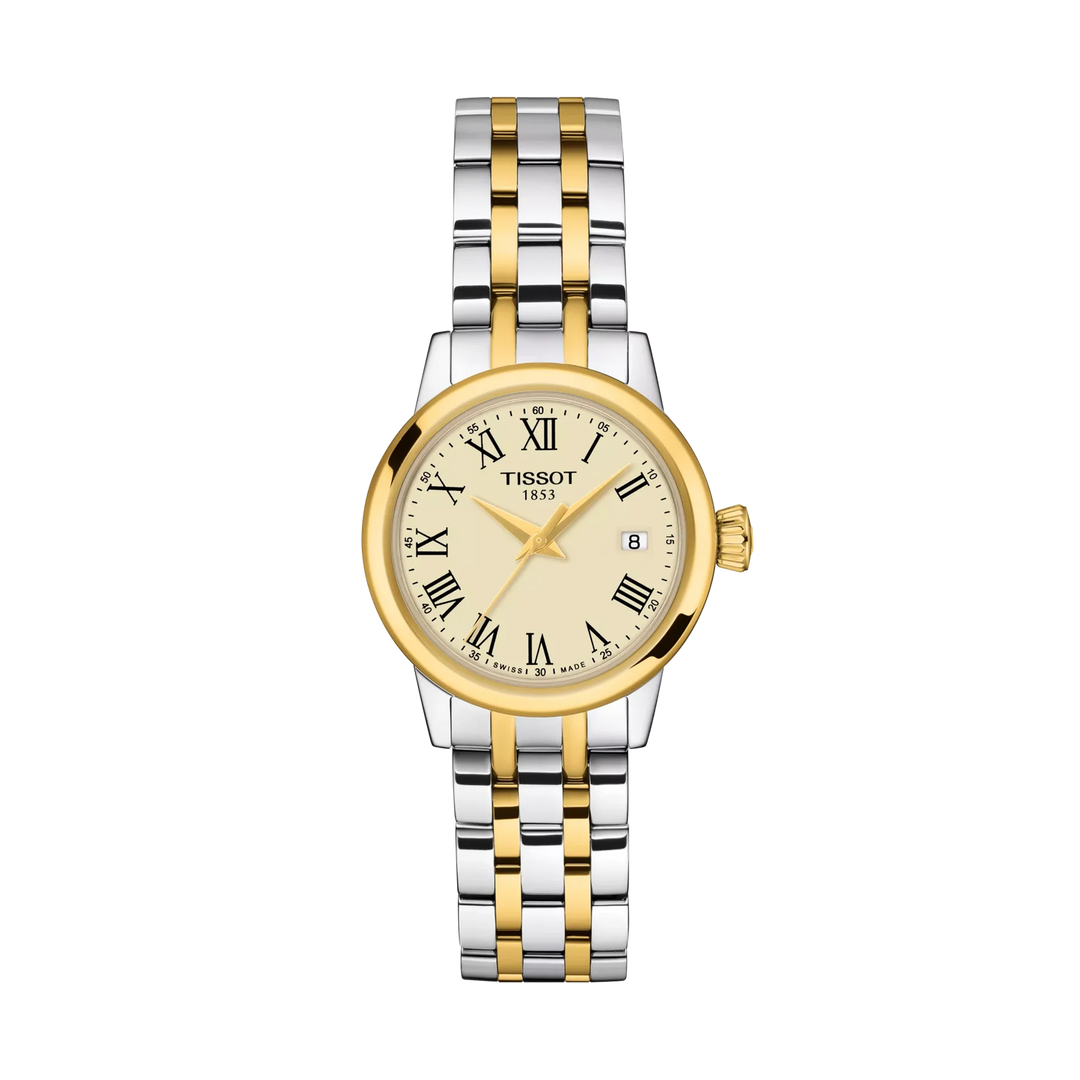 Tissot Classic Dream 28mm Quartz Ivory Dial Watch T129.210.22.263.00 – front view