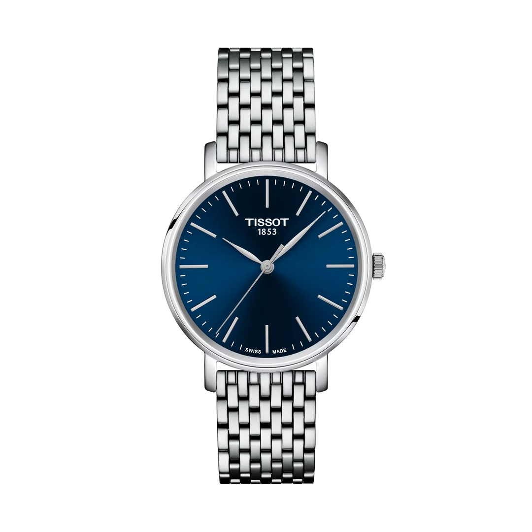 Tissot Everytime 34mm Quartz Blue Dial Watch T143.210.11.041.00 – front view