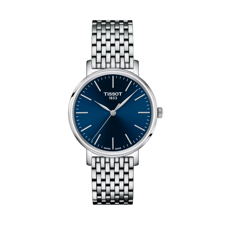 Tissot Everytime 34mm Quartz Blue Dial Watch T143.210.11.041.00 – front view