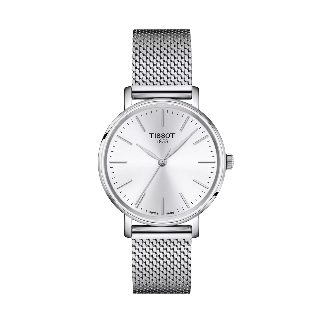 Tissot Everytime 34mm Quartz White Dial Watch T143.210.11.011.00 – front view