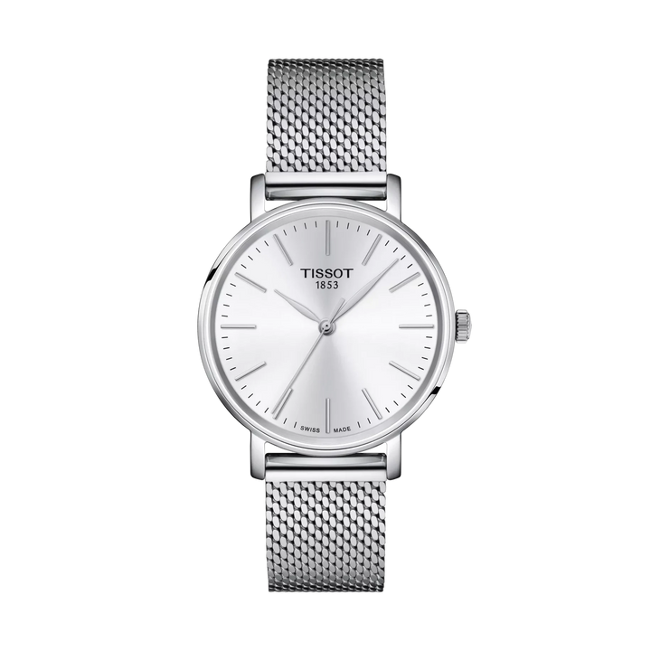 Tissot Everytime 34mm Quartz White Dial Watch T143.210.11.011.00 – front view