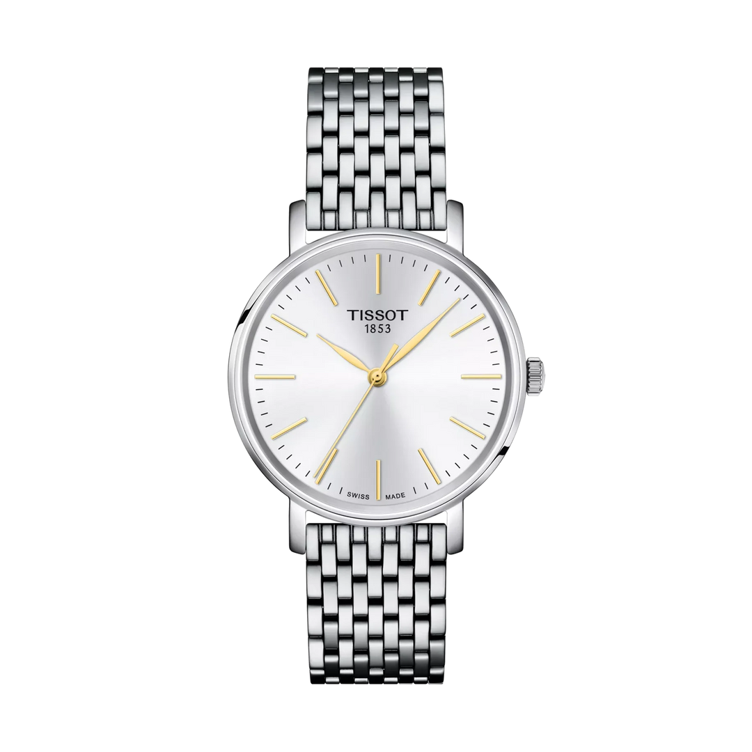 Tissot Everytime 34mm Quartz White Dial Watch T143.210.11.011.01 – front view