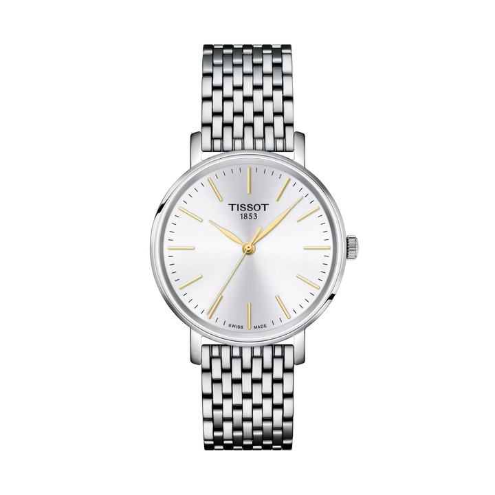 Tissot Everytime 34mm Quartz White Dial Watch T143.210.11.011.01 – front view