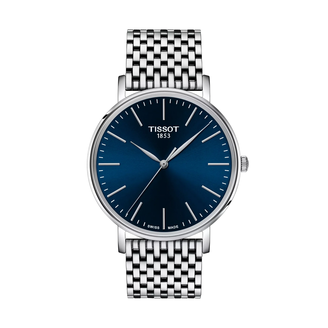 Tissot Everytime 40mm Quartz Blue Dial Watch T143.410.11.041.00 – front view