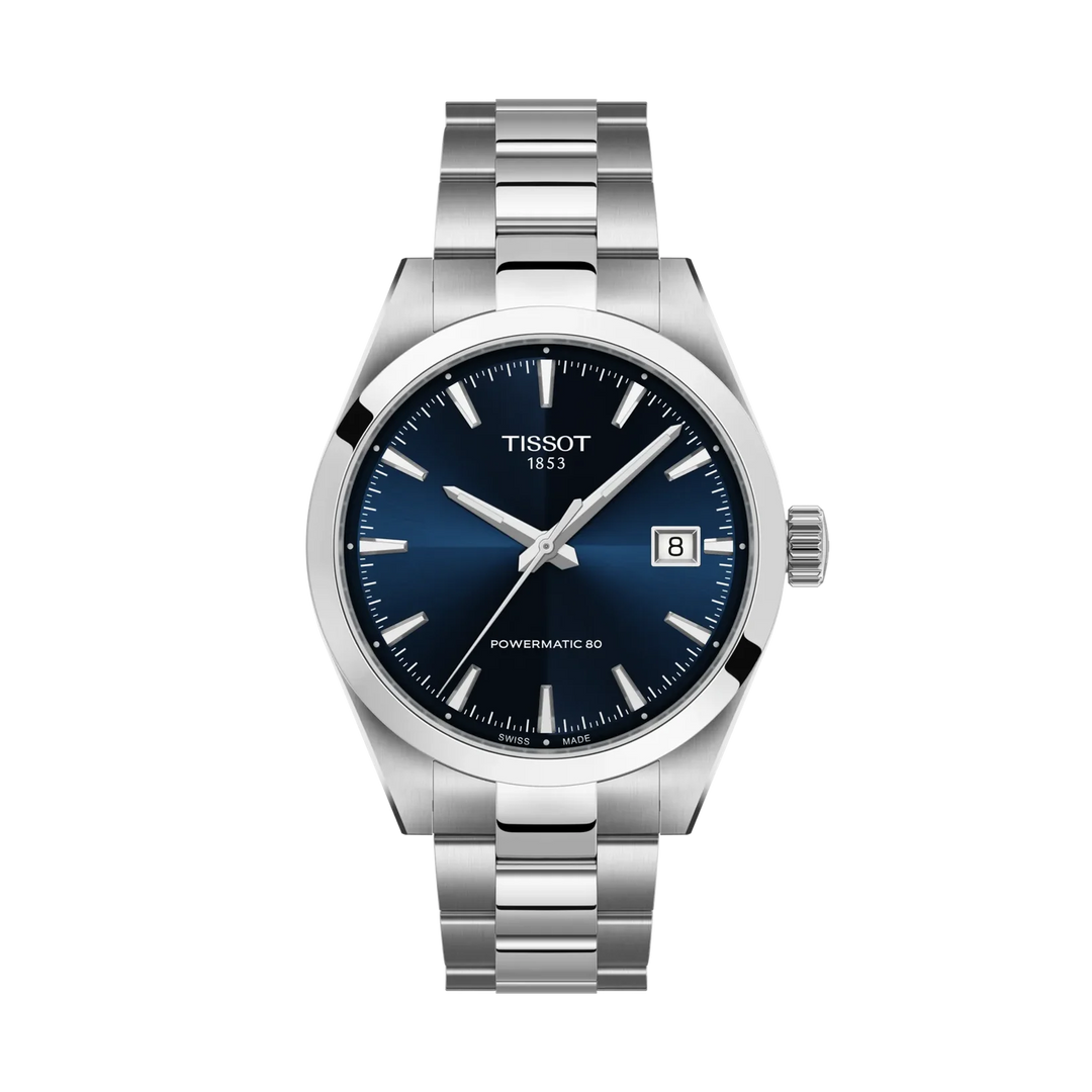Tissot Gentleman 38mm Automatic Blue Dial Watch T165.807.11.041.00 – front view