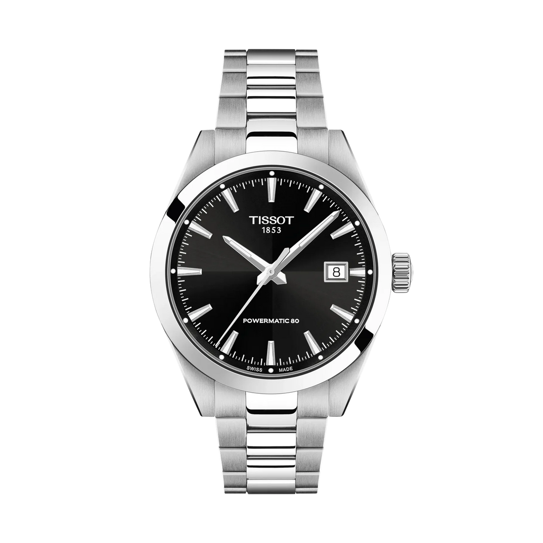 Tissot Gentleman 38mm Automatic Black Dial Watch T165.807.11.051.00 – front view