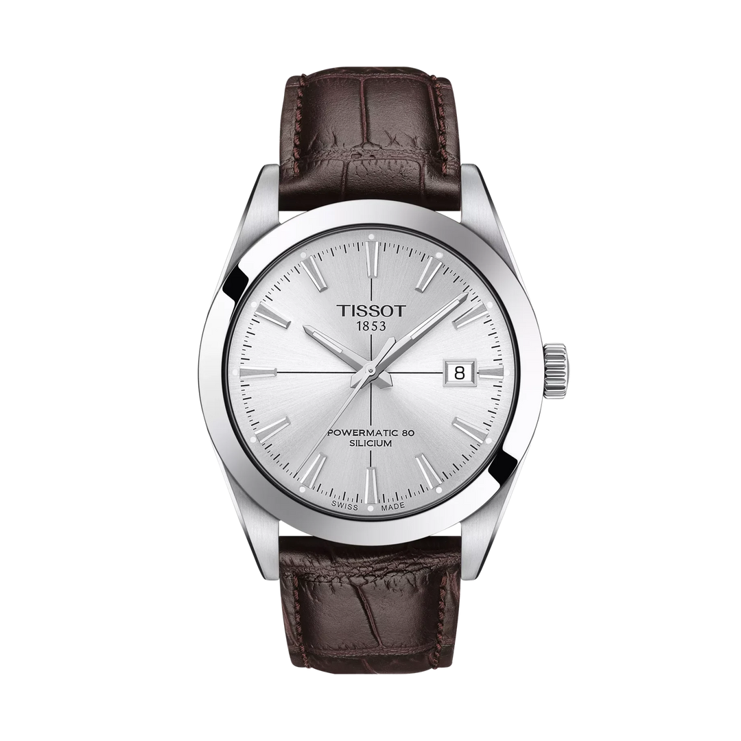 Tissot Gentleman 40mm Automatic Silver Dial Watch T127.407.16.031.01 – front view