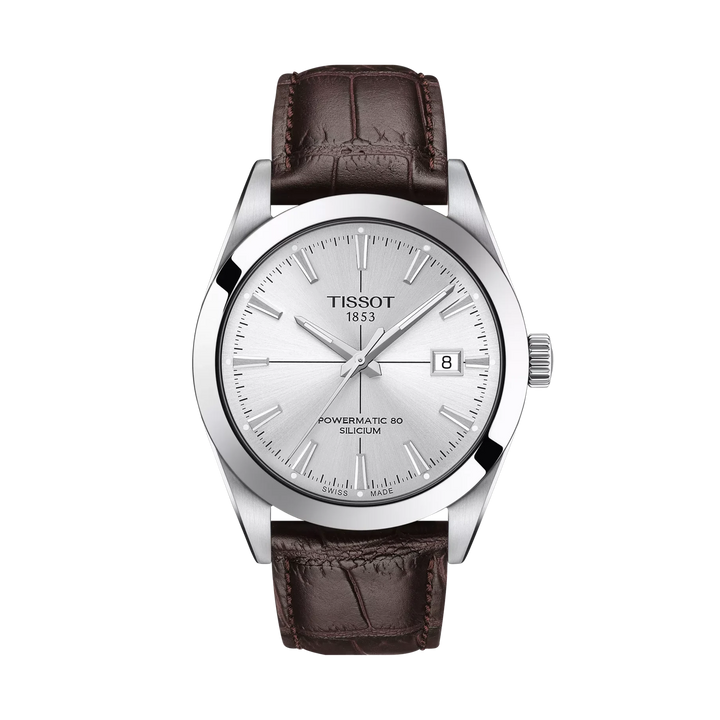 Tissot Gentleman 40mm Automatic Silver Dial Watch T127.407.16.031.01 – front view