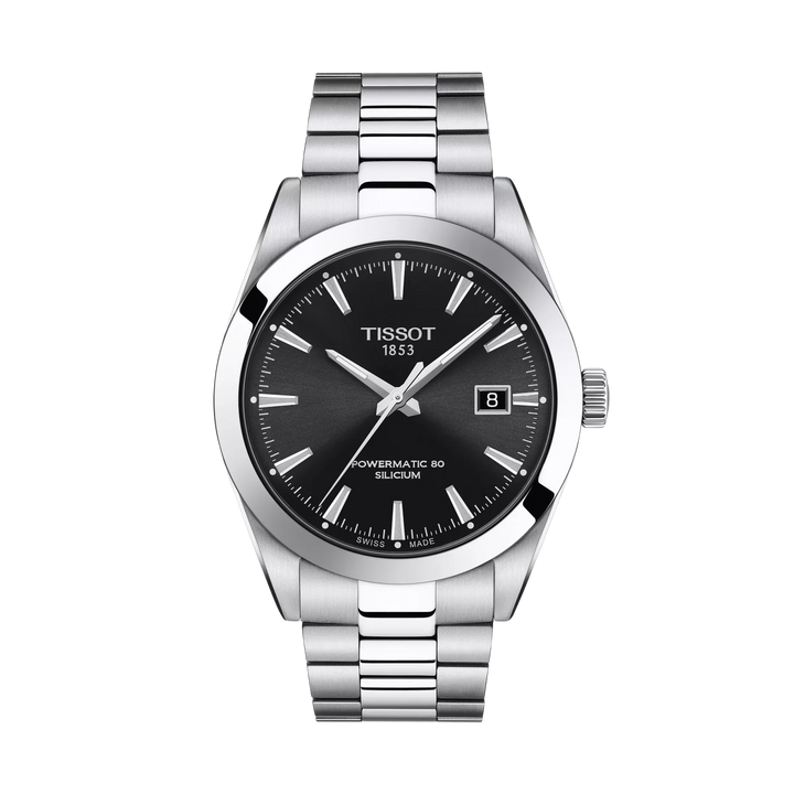 Tissot Gentleman 40mm Automatic Black Dial Watch T127.407.11.051.00 – front view